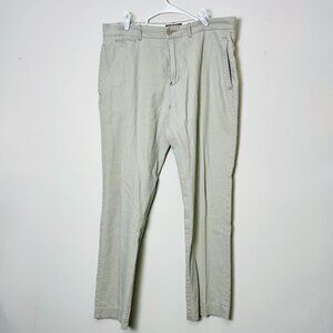 Grayers Clothier Pants Men's 36 Linen Blend Chinos‎ Straight Leg Dress Trousers